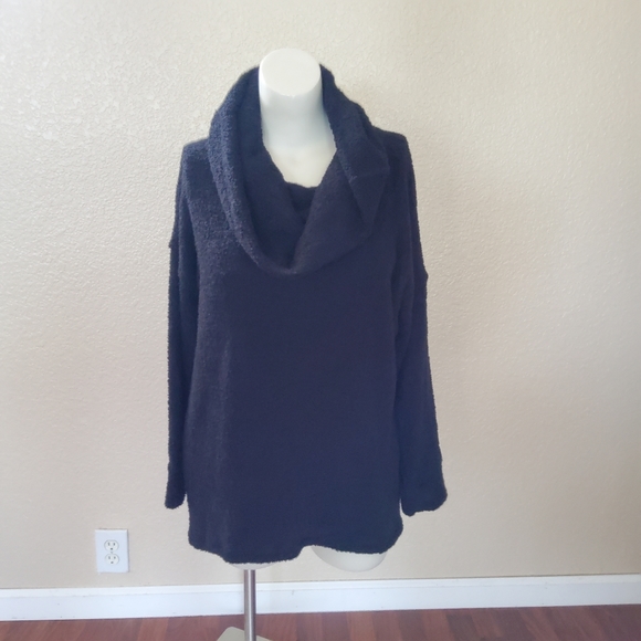 Xersion Cowl Neck Pullover Sweater Black 1X New - Picture 2 of 7